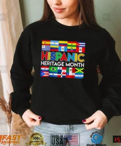 Hispanic Heritage Month Shirt Latin American Countries Flags