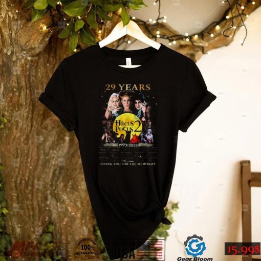 Hocus Pocus 2 T shirt 29th Anniversary 1993 2022 Signatures