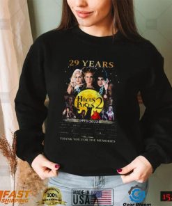 Hocus Pocus 2 T shirt 29th Anniversary 1993 2022 Signatures