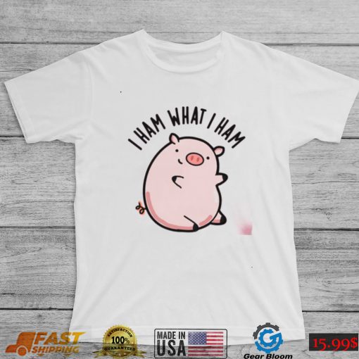 I Ham What I Ham Cute Pun Funny Pig Design Unisex Sweatshirt