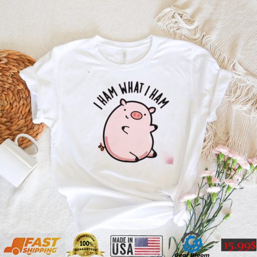 I Ham What I Ham Cute Pun Funny Pig Design Unisex Sweatshirt