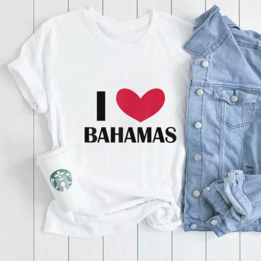I Love Bahamas, Funny Red Heart Love Bahamas Men, Women Kids T Shirt