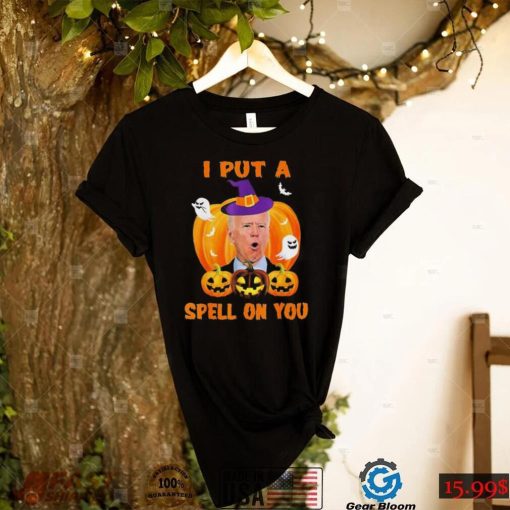 I Put A Spell On You Funny Halloween Joe Biden Shirt