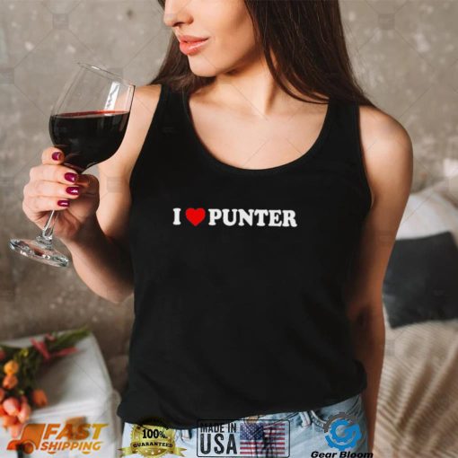 I love Punter , Heart Punter, cheer For The Punter Shirt