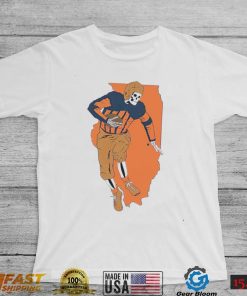 Illinois Fighting Illini Football skeleton State shirt