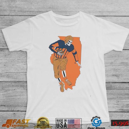 Illinois Fighting Illini Football skeleton State shirt