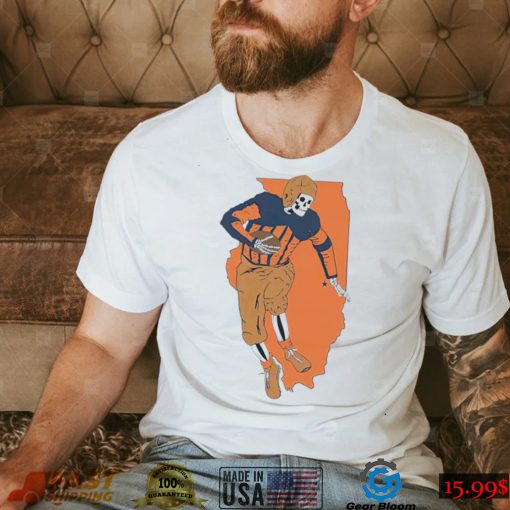 Illinois Fighting Illini Football skeleton State shirt