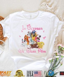 In October We Wear Pink Shirt, Disney Breast Cancer Awareness Shirt, Disney Pink Ribbon Tee, Support Cancer Shirt, Breast Cancer Gifts