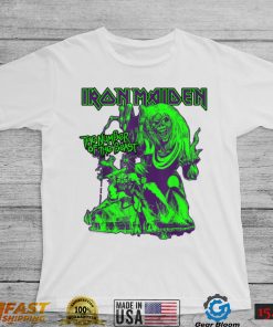 Iron Maiden Number of the Beast Halloween Orange Blue T Shirt