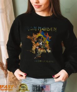 Iron Maiden t shirt, Iron Maiden Stand with Ukraine shirt