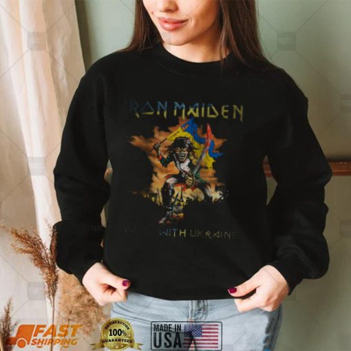 Iron Maiden t shirt, Iron Maiden Stand with Ukraine shirt