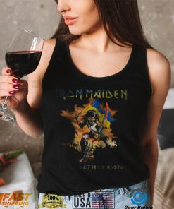 Iron Maiden t shirt, Iron Maiden Stand with Ukraine shirt