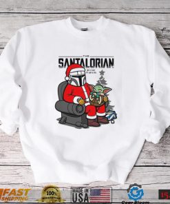 Santa Clause Baby Yoda Baby Yoda Christmas T shirt The Mandalorian The Santalorian Christmas