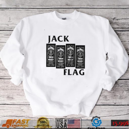 Jack Flag Jack Daniel’s Tennessee Whiskey Black Flag Parody shirt