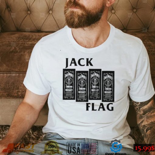 Jack Flag Jack Daniel’s Tennessee Whiskey Black Flag Parody shirt