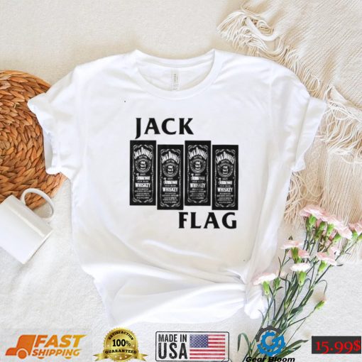 Jack Flag Jack Daniel’s Tennessee Whiskey Black Flag Parody shirt