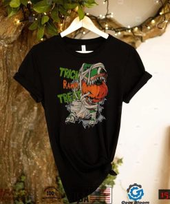 Jack O Lantern Dinosaur Mummy T Rex Halloween shirt