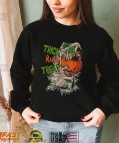 Jack O Lantern Dinosaur Mummy T Rex Halloween shirt