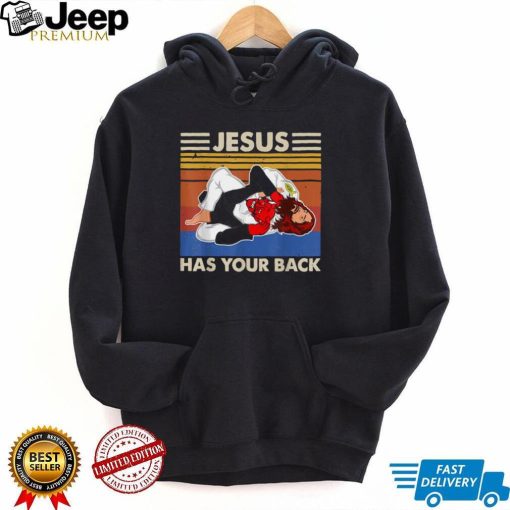 Jesus Has Your Back MMA Brazilian Jiu Jitsu Vintage Unisex T shirt