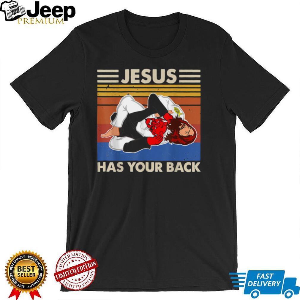 Jesus Has Your Back MMA Brazilian Jiu Jitsu Vintage Unisex T shirt