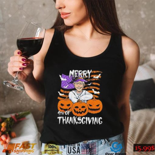 Joe Biden Confused Merry 4th Of Thanksgiving Halloween T shirt