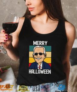 Joe Biden Halloween T Shirt Merry Halloween