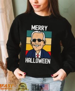 Joe Biden Halloween T Shirt Merry Halloween