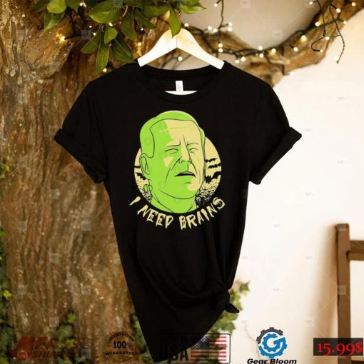 Joe Biden Zombie I Need Brains Halloween Shirt