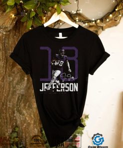 Justin Jefferson Minnesota Wide Receiver Bold Number Signature Shirt