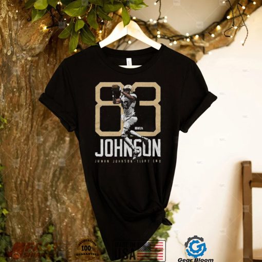 Juwan Johnson New Orleans Saints Tight End Bold Number Shirt