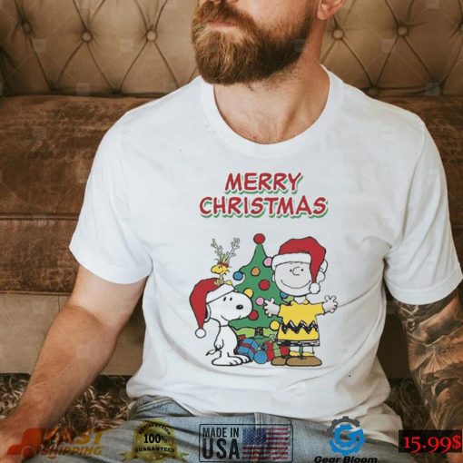 Charlie Brown Christmas T shirt Charlie Brown With Snoopy Merry Xmas_Classic Shirt_Shirt pwbqG