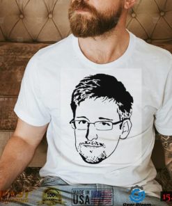 Black And White Portrait Edward Snowden Unisex Sweatshirt