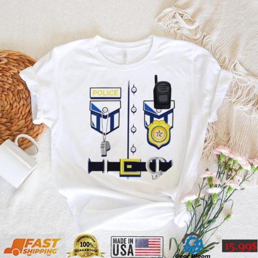 Kids Police officer Halloween outfit shirt