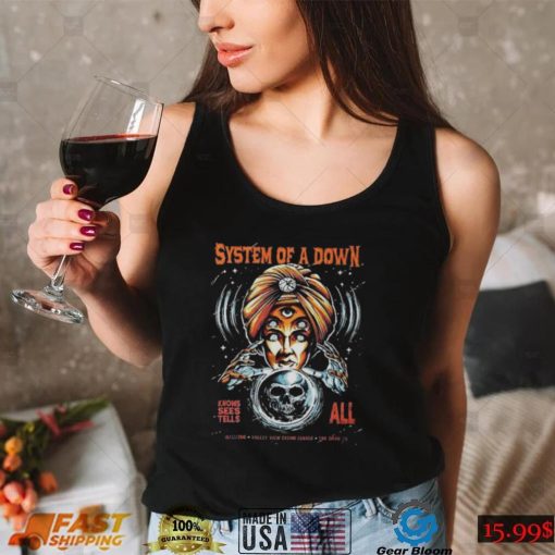 Knows Sees Tells All System Of A Down Vintage Shirt Hoodie, Long Sleeve, Tank Top