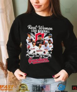 Real Women Love Baseball Smart Women Love The Cleveland Guardians Signatures Shirt