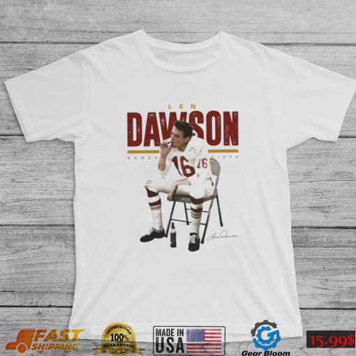 Len Dawson Kansas City Chiefs smoking signature shirt