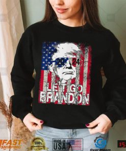Let’s Go Brandon Conservative USA Flag Funny Donal Trump Classic T Shirt