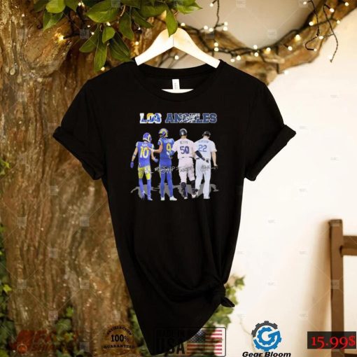 Los Angeles Sports Team Kupp Stafford Betts And Kershaw Signatures Shirt