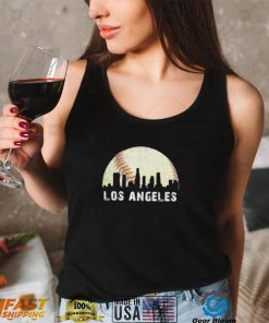 Los Angeles Vintage Baseball Distressed Gameday Retro Shirt