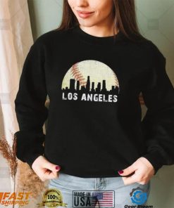 Los Angeles Vintage Baseball Distressed Gameday Retro Shirt