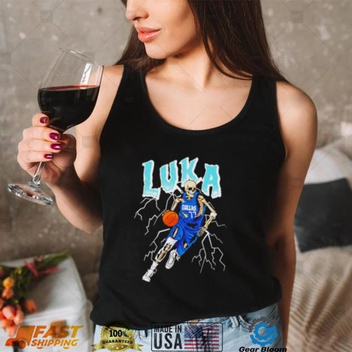 Luka Doncic Dallas basketball skeleton shirt