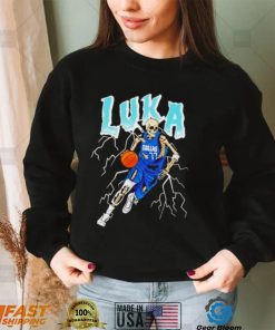 Luka Doncic Dallas basketball skeleton shirt