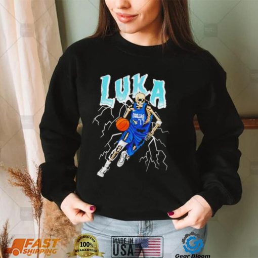 Luka Doncic Dallas basketball skeleton shirt