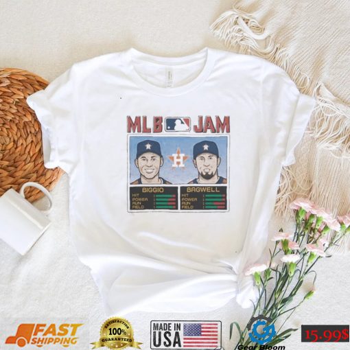 MLB Jam Houston Astros Craig Biggio and Jeff Bagwell Shirt
