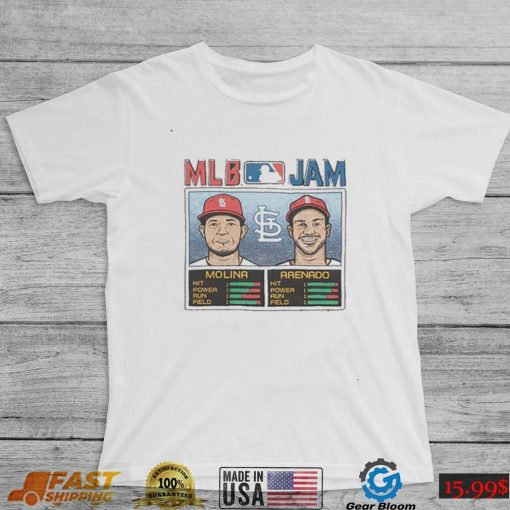 MLB Jam St. Louis Cardinals Yadier Molina & Nolan Arenado Shirt