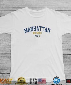 Manhattan NYC Varsity MCMXC logo shirt