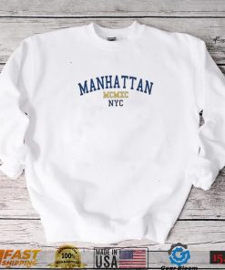 Manhattan NYC Varsity MCMXC logo shirt