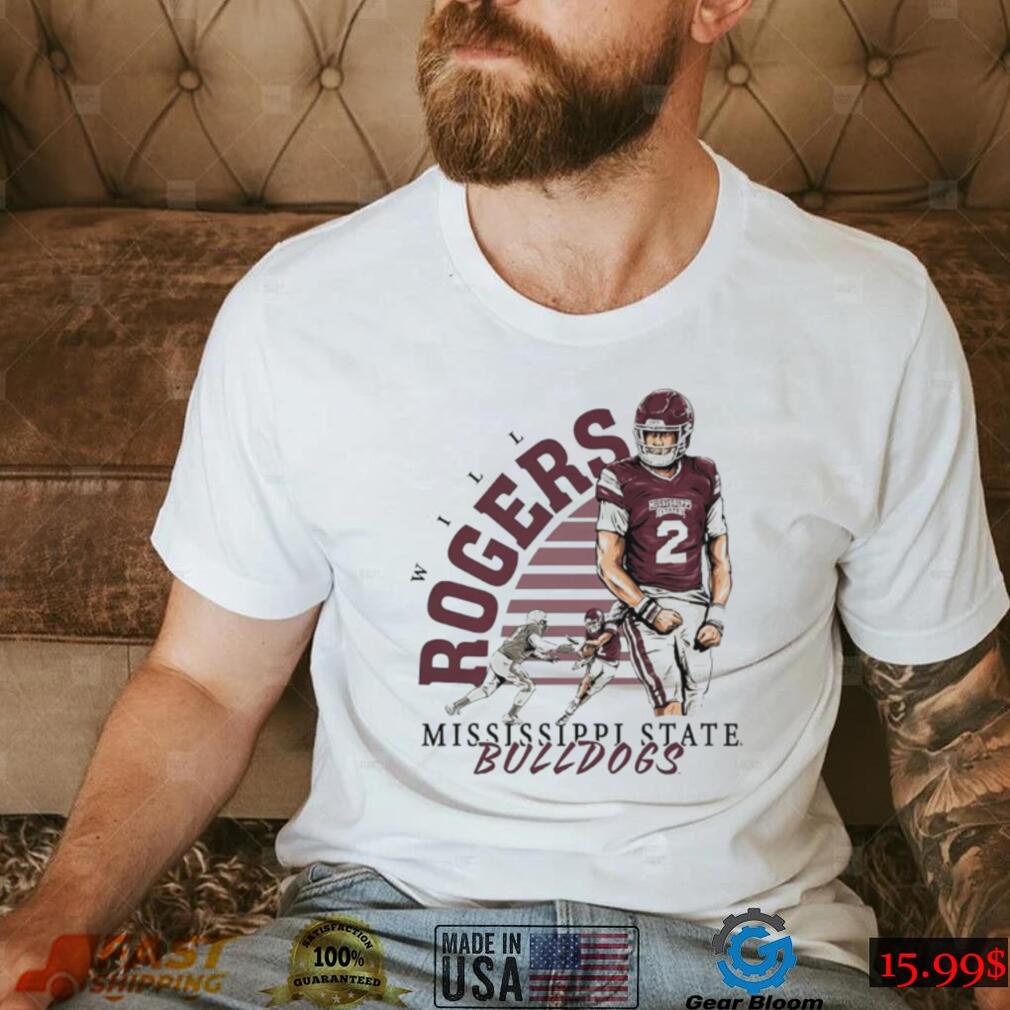 Men’s Mississippi State Bulldogs Will Rogers Throwback shirt