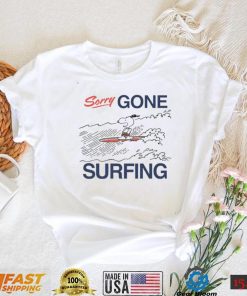 Men’s Snoopy Sorry Gone Surfing shirt