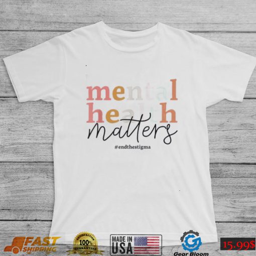 Mental Health Matters Awareness Retro Psychologist Shirt